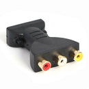 1080P HDMI To 3 RCA Adapter Component Cable Cord Converter Video Audio DVD HDTV