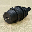 Car Boat Motorcycle Cigarette Lighter Socket Power Plug Outlet &Cover Black Sets