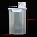 2KG Food Grain Cereals Bean Rice Plastic Storage Container With Measuring C