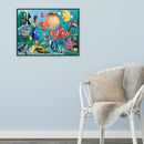 5D DIY Full Drill Diamond Painting Cartoon Fish Cross Stitch Embroidery Kit