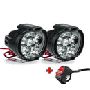 2Pcs 6 LED Motorcycle Headlight Fog Spotlight Driving With Lamp Light N1D8