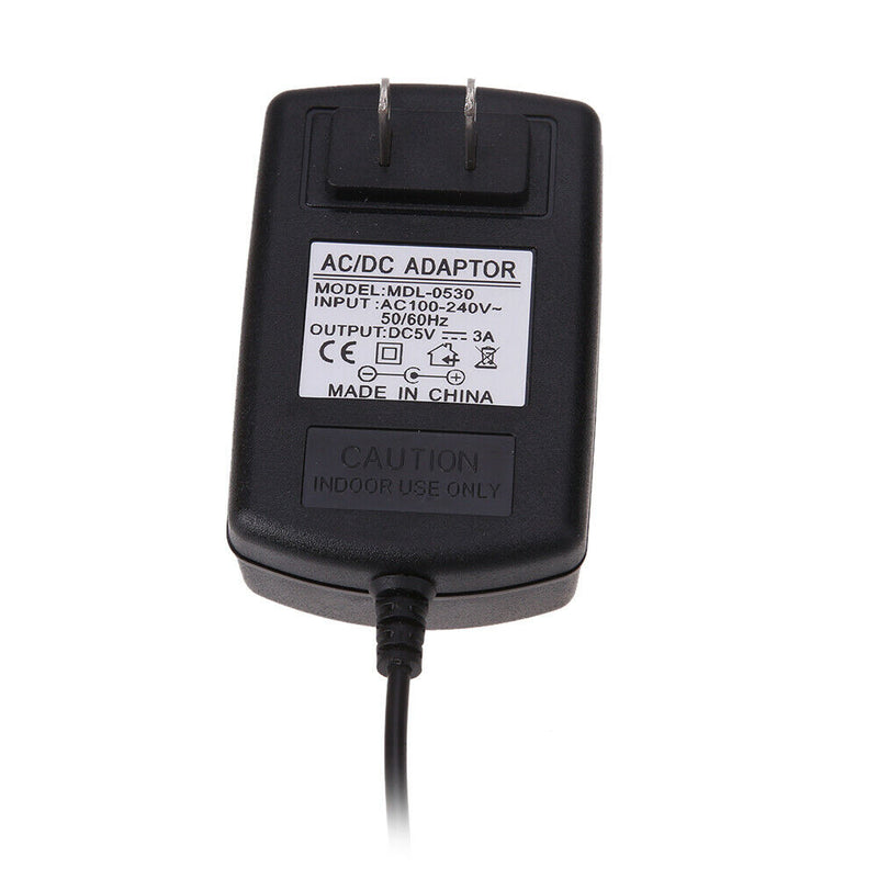 US AC to DC 5V 3A Micro USB Power Supply Adapter for Windows Android Tablet
