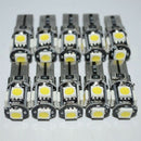 10x T10 Led Canbus Error Free 168 194 W5W 5 SMD Car Side Wedge White light Bulb