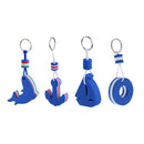4x Water Sport Floating Keychain Kayak Buoyant Boat Yacht Key Ring Key Chain