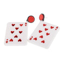 Playing Cards Dangle Earrings Nightclub Poker Hearts 8 Ear Stud Rock Earring