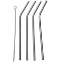 5IN1 Stainless Steel Drinking Straws Cocktail Straws with Brush Set J3U5