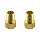 2 Pieces Car Bicycle Motorcycle Presta to Schrader Brass Tube Valve Adaptors