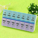 7 Day Pill Box With Clip Lids Medicine Organiser Tablet Storage Dispenser F Z7O8