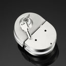 10-12Mm Glass Door Lock Stainless Steel Double Bolts Swing Push Sliding Acc