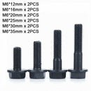 12Pcs M6 Hex Head Flange Screws Frame Bolts Kit- High Tensile 10.9 | L12~35mm