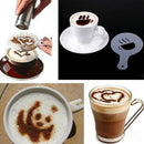 16Pcs/Set Cake Cupcake Stencil DIY Coffee Cappuccino Mold Variety Decoration Hn