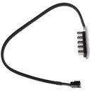 12V Sleeved 4 Way PWM Splitter Hub for Desktop Computer Fans 4-Pin & 3-Pin