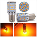 2x Error Free No Hyper Flash Amber Bau15s 7507 PY21W LED Turn Signal Light Bulbs