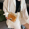 2pcs/set Dot Print Clear Shoulder Handbags Women Crossbody Clutch (Yellow) A#S