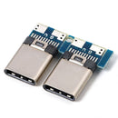 6* USB 3.1 Type C Male DIY Solder Cable Plug Connector Socket Attached PC Board
