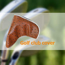 Golf Club Iron Head Cover Protector Golf Club Putter Accessories Brown