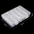 100pcs 30mm Coin Storage Box Clear Plastic Round Display Case Album Cap sules