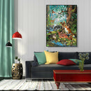 Painting By Numbers Kit DIY Animal World Canvas Oil Art Picture Home Decor
