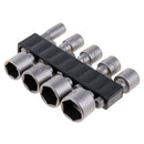 9pcs Nut Drivers 1/4 Inch Hex Shank CRV Screwdriver Socket Bit Power Tools