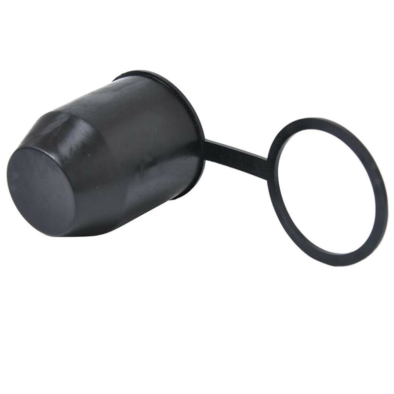 1 X Trailer Hitch Receiver 50mm Trailer Black Rubber Ball Cover Cap