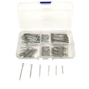 175Pc SPLIT PINS Cotter Fixings Set Assorted Sizes Zinc Plated Steel Hard C Y5R9