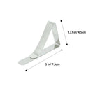 Tablecloth Clips 18 Packs Picnic Table Clips Flexible Stainless Steel Table Y8I2