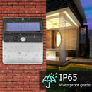 118LED Solar Motion Sensor Wall Light Outdoor Waterproof Garden Security Lamp