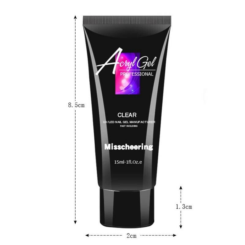 Manzilin 15Ml Crystal Extend Uv Nail Gel Extension Builder Led Polygel Nail W5N6