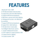 Remote Motorcycle Alarm System MP3 FM Radio Bluetooth Speaker Amplifier A