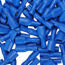 16-14AWG 10A Blue Female Spade Crimp Insulated Wire Terminal 100 Pcs
