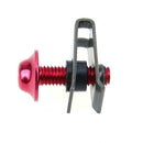 10pcs 5mm Fairing Bolts Spire Speed Fastener Clip Screw Spring Nuts (Red)