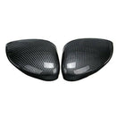 Car Wing Door Carbon Fiber Rear View Mirror Cover Trim Case for Ford for Fi