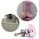 8 x Pink diamond bling decoration door furniture drawer handle knob 30x27mm R9U2