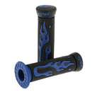 2 Pairs Blue+Green 7/8'' 22mm Motorcycle Handlebar Comfortable Grip Durable