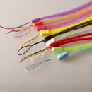 10X Luminous Round Lanyard Mobile Cell Phone Key USB Cords Strap 18cm OZ
