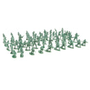 Pack of 100 - 2cm Green Army Men Kit Soldier Action Figures Play set - for Kids