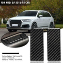 2pcs Carbon Fiber Rear Door Armrest Ashtray Cover Trim for Audi Q7 SQ7 4M 16-19