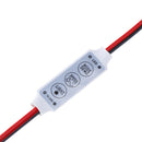 Mini 3Key 12V Single Color LED Brightness Dimmer Controll Switch For Strip Li BX