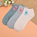 Women Tie the cat Comfo rtable Cotton Sock Slippers Short Ankle So FmTEUS