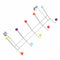 10 HOOK MULTI COLOUR OVER THE DOOR CLOTHES COAT HANGER RACK CHROME HANGERS Q8F9