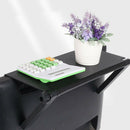 2Pcs Foldable Computer Monitor Top Shelf Adjustable Rack Organizer Black