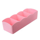 1 Pc 4 Grids Closet Drawer Organizer Divider Box Case Tie Bra Socks Cosmeti