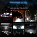 10 Pcs Ice Blue 12V 6500K Car Led Bulb T10 168 5730 Ip67 Wedge Side Light B D5F6