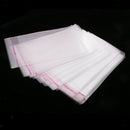 100 Pcs 4x5 Inches Clear Resealable Cello Cellophane Bags with Adhesive Closure