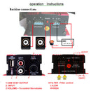 Power LED Indicator Motorcycle 2 Channel Car Amplifier Subwoofer Stereo Audio