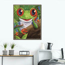 5D Diamond Painting Embroidery DIY Cartoon Smile Frog Mosaic Cross Stitch