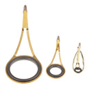 Pack of 9 Pieces Fishing Rod Guide Fishing Rod Eye Ring for Rod Building Kit