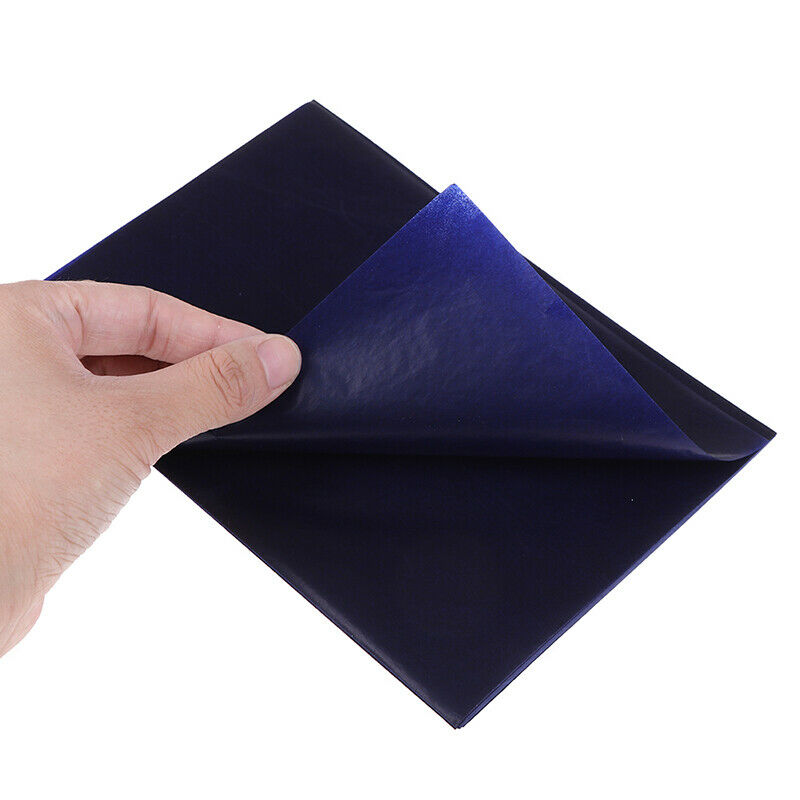 100 Sheets A5 Dark Blue Carbon Hand Stencil Transfer Paper Hectograph Repro  Cy