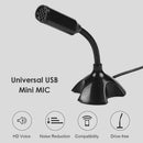 USB Desk Microphone for Computer Gooseneck Mic w/ Stand for Live Streaming A