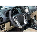 Interior Steering Wheel Cover Trim Chrome Car Styling Accessories for Toyot